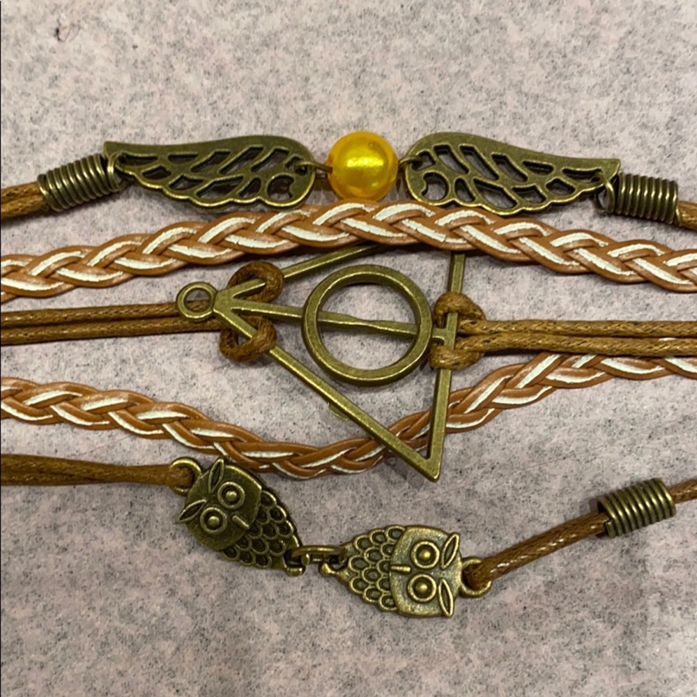 Leather Charmed Bracelet